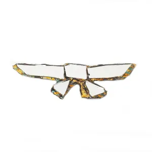 SILVER BOW TIE WITH GOLD TAILS