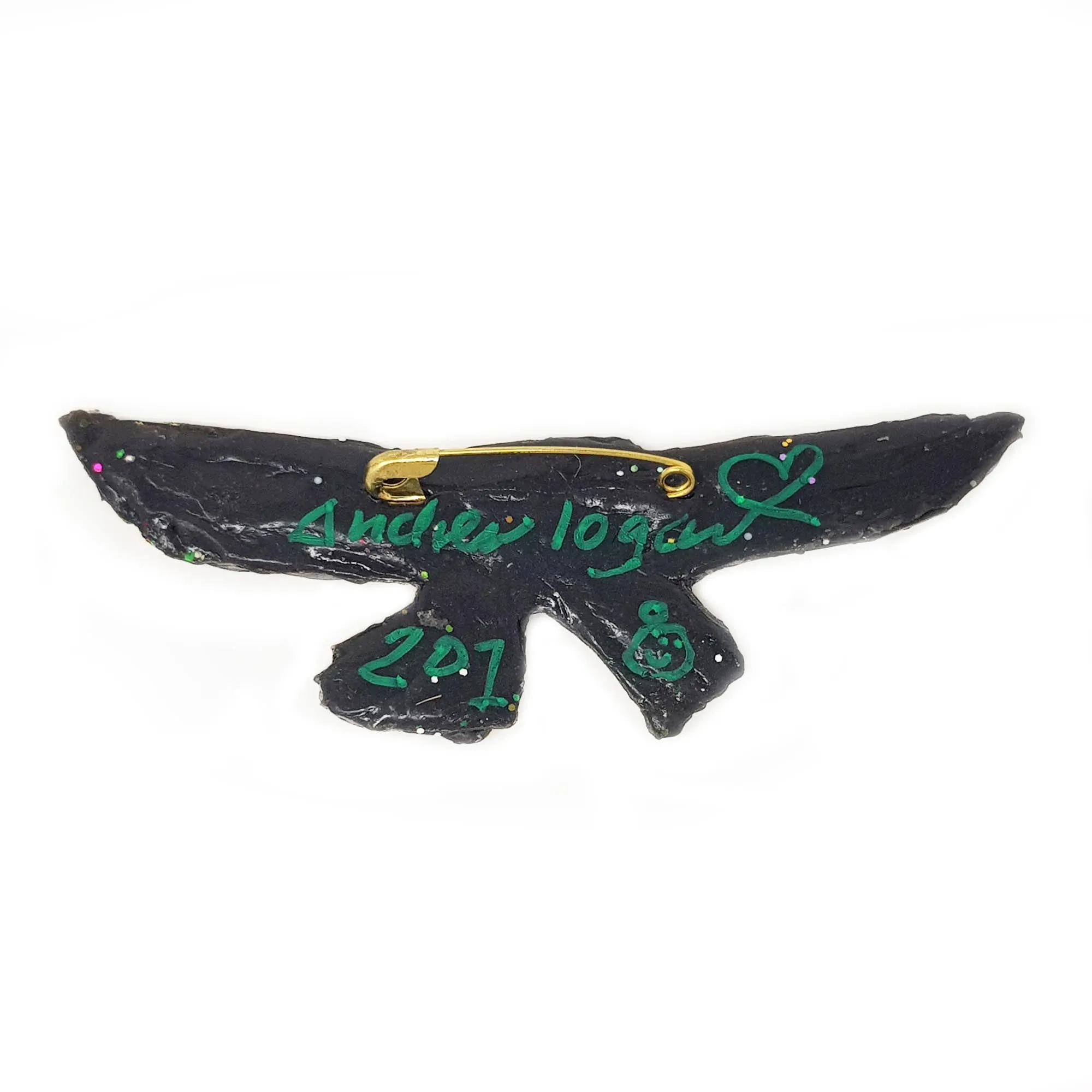 SILVER BOW TIE WITH GOLD TAILS