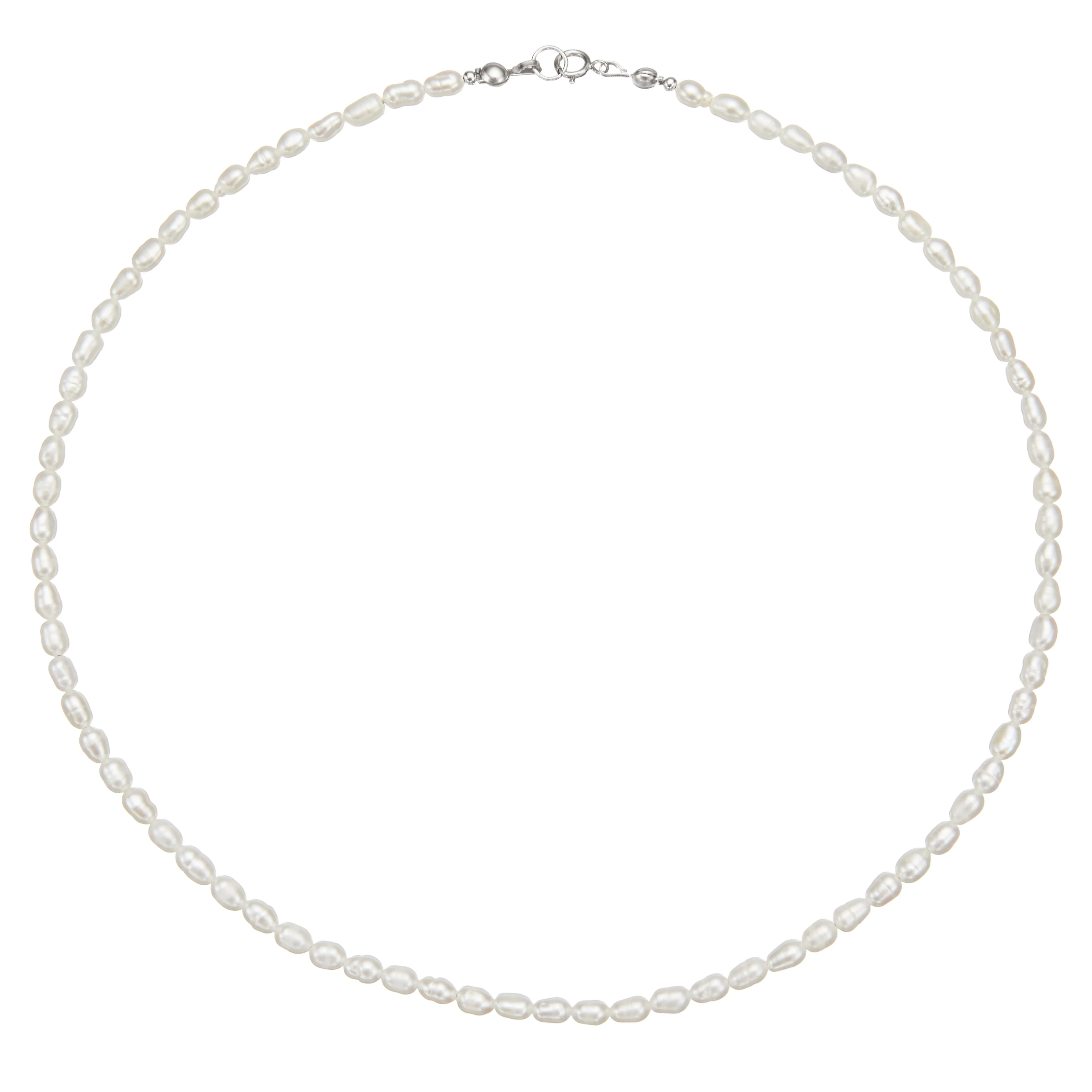 Silver Seed Pearl Choker