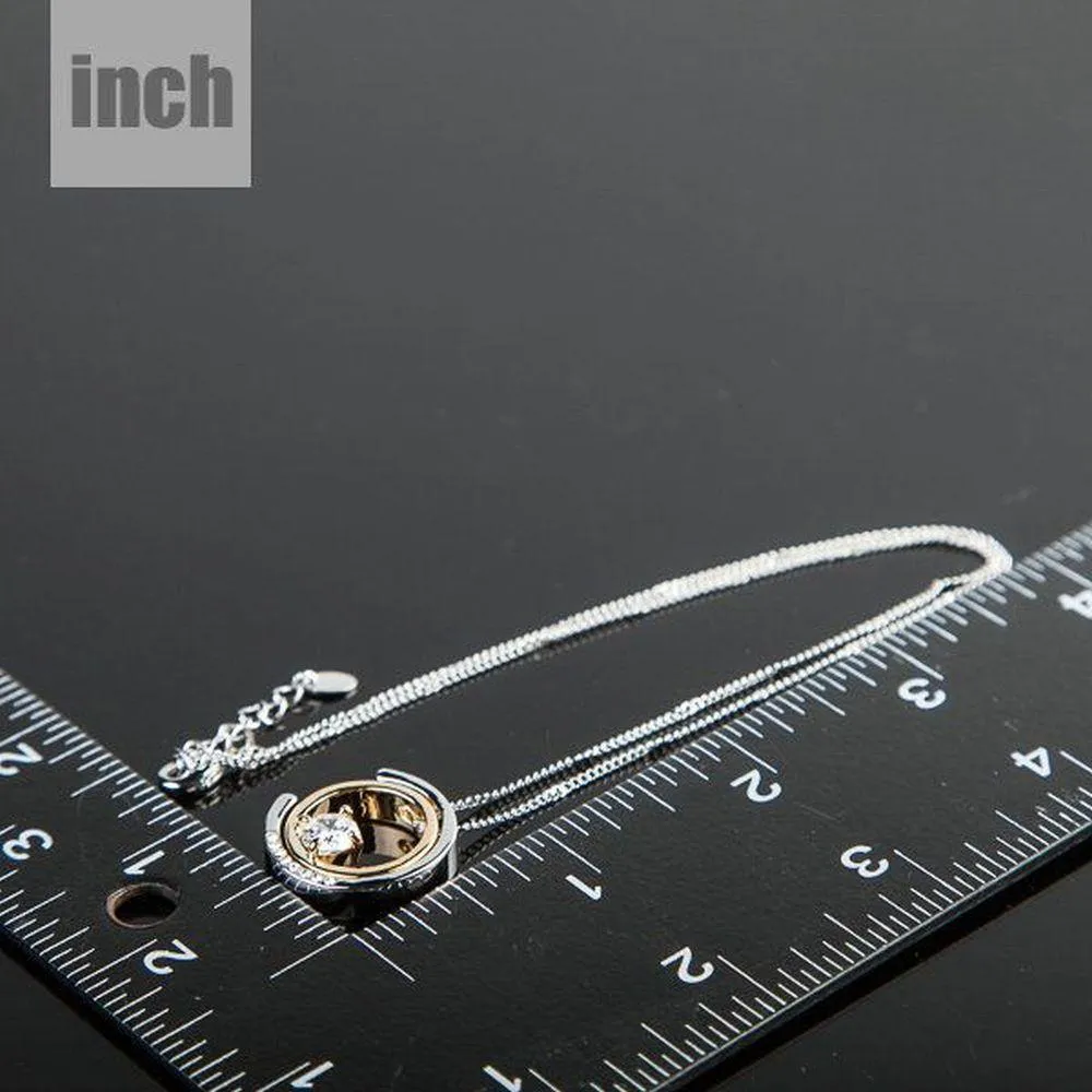 Snake Chain Round Necklace Pendant