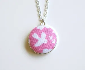 Sora Rin Handmade Fabric Button Necklace