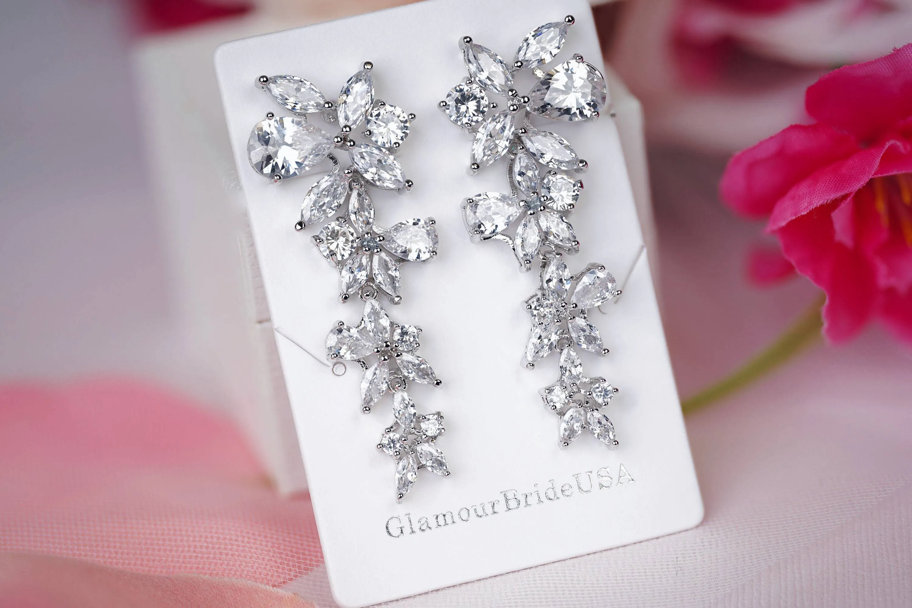 Statement Wedding Earrings -Christine