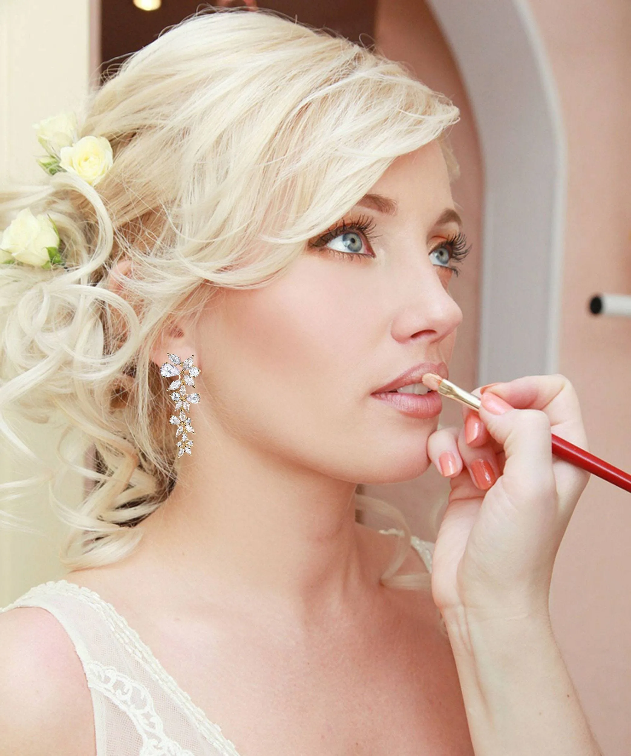 Statement Wedding Earrings -Christine