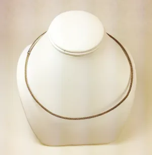 Sterling Silver Wire Mexico CII Necklace Cuff