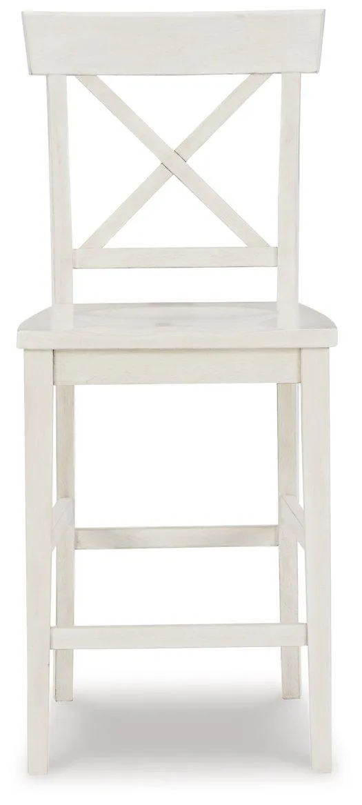 Stuven White Counter Height Bar Stool (Set of 2)