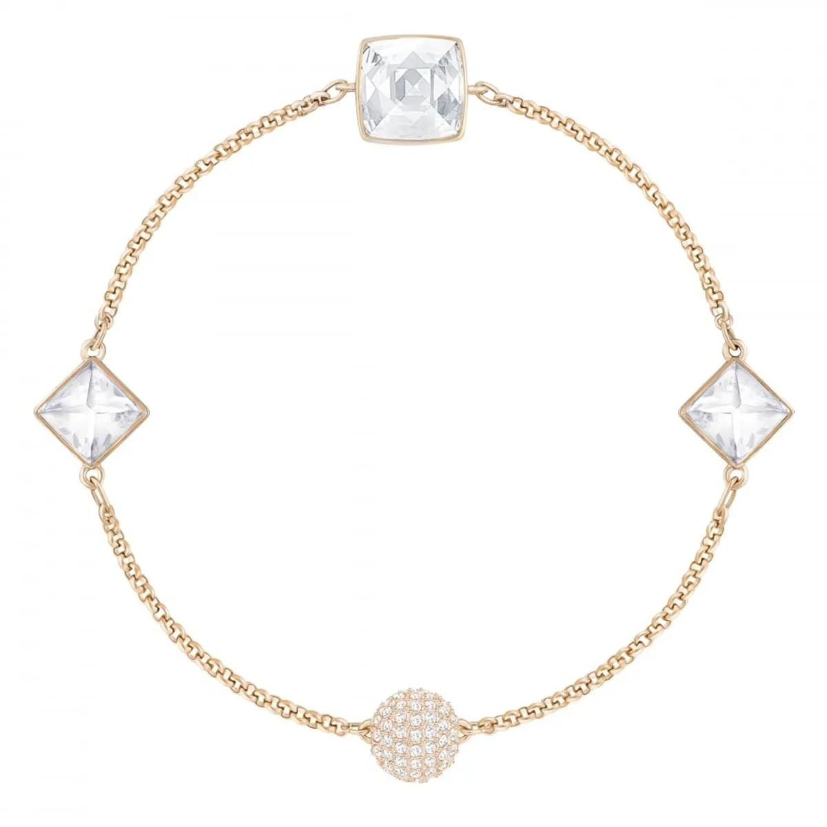 SWAROVSKI Remix Cabochon Strand Bracelet - Rose Gold #5365756