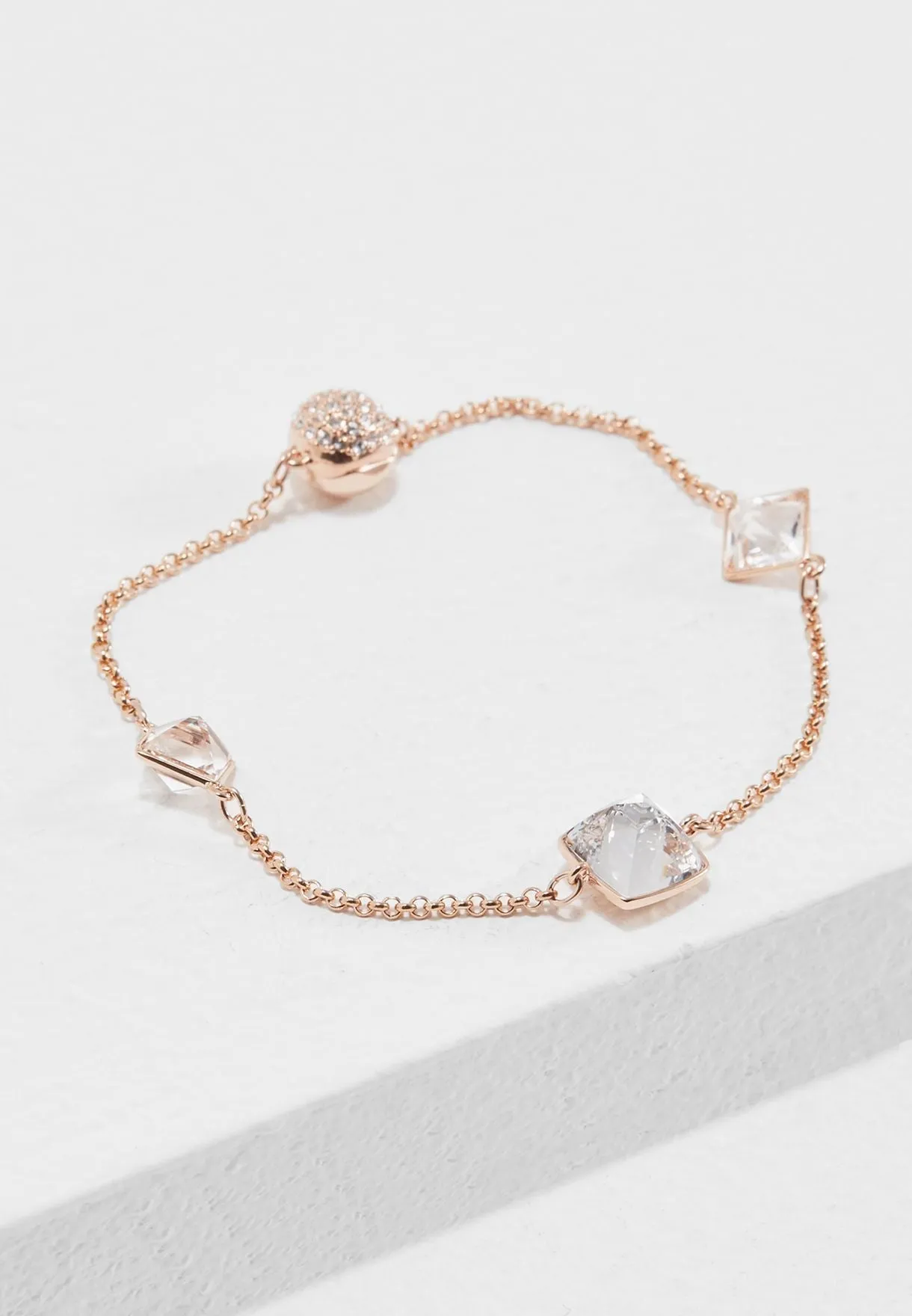 SWAROVSKI Remix Cabochon Strand Bracelet - Rose Gold #5365756