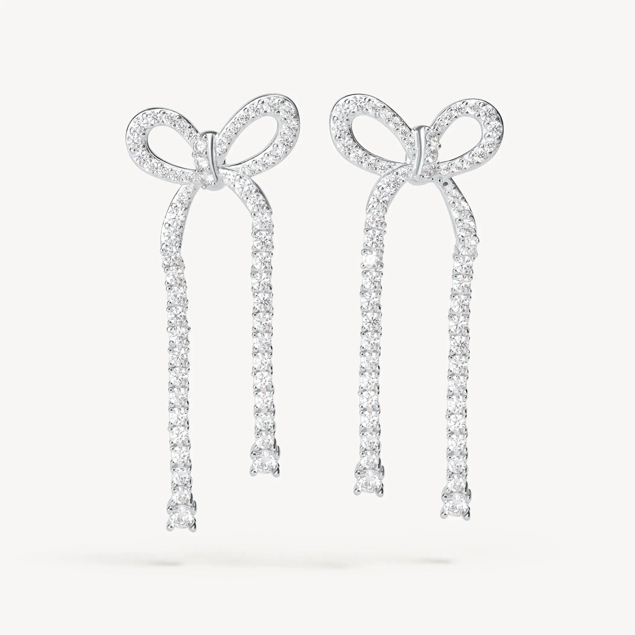 Tennis Bow Statement Earrings