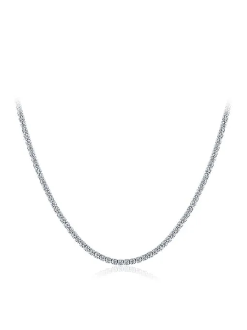 Tennis KESLEY (choker) Diamond CZ .925 Sterling Silver Necklace