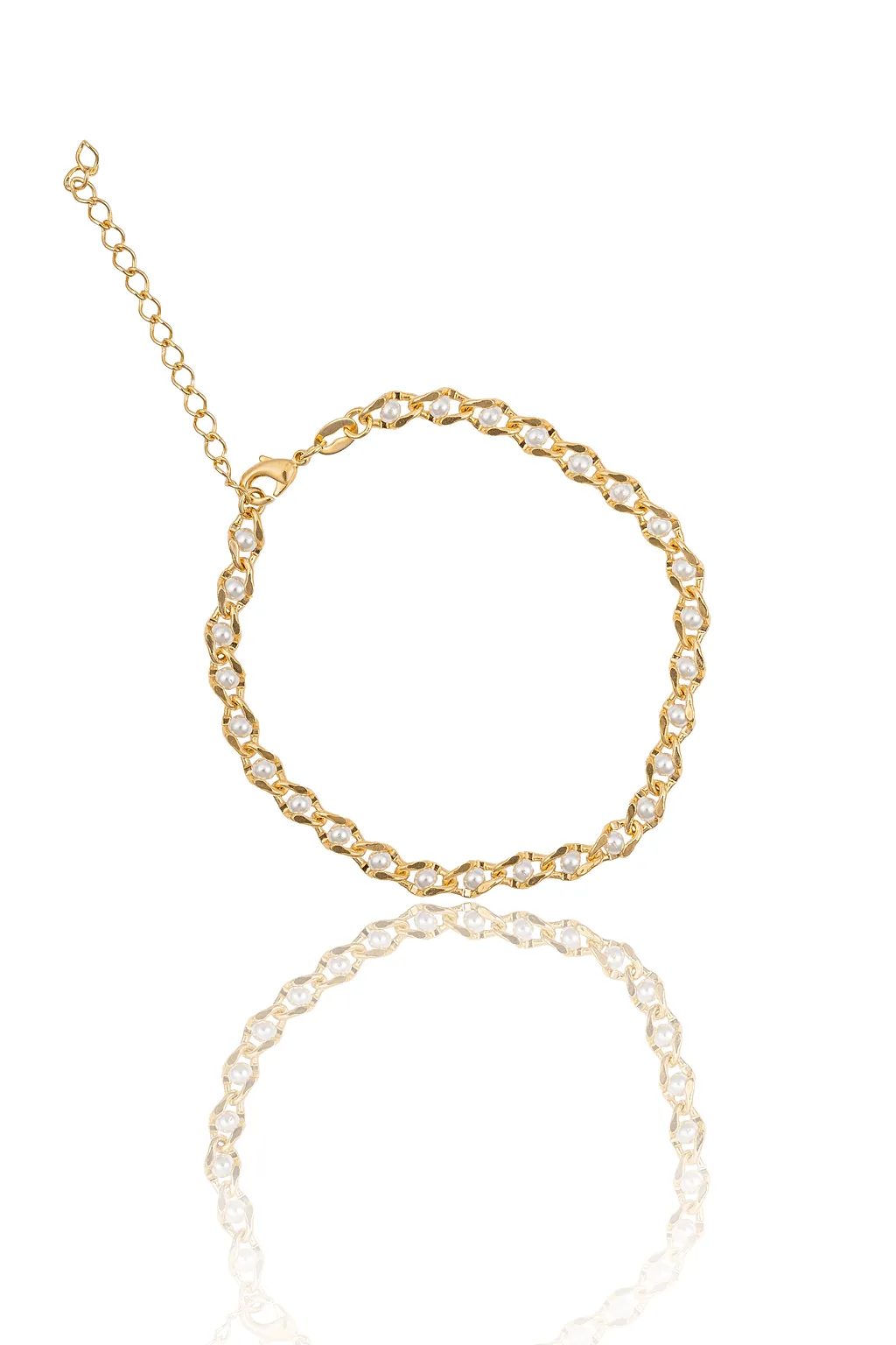 Thin Small Pearl Eye Designed Necklace (G148/I370)