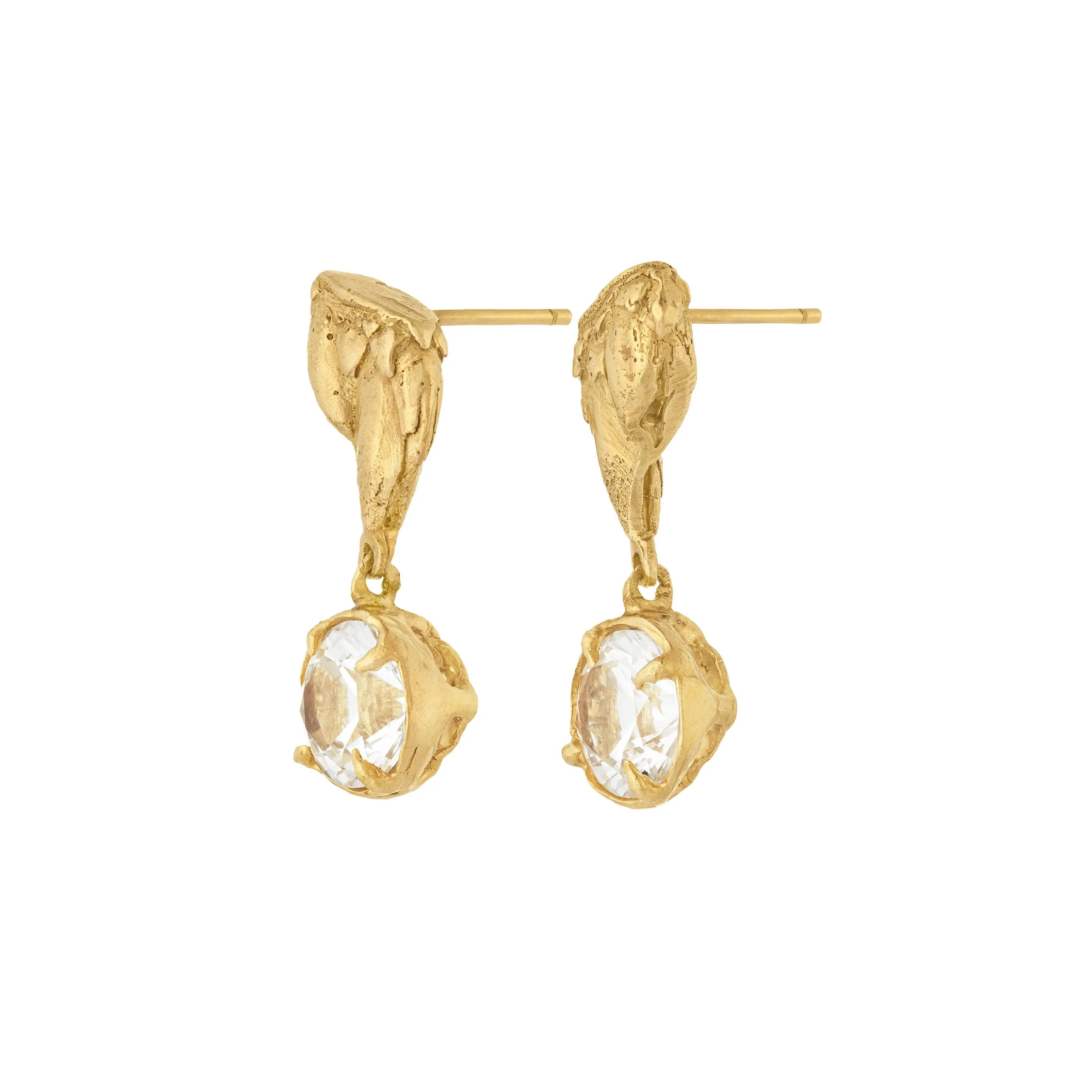 Tota White Sapphire Earrings