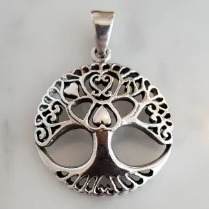 Tree of Life Charm .925 Sterling Silver Pendant