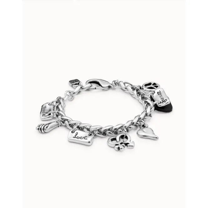UNOde50 "Lakilov" Silver Metal Bracelet - Adjustable 16.5-20.5mm Perimeter