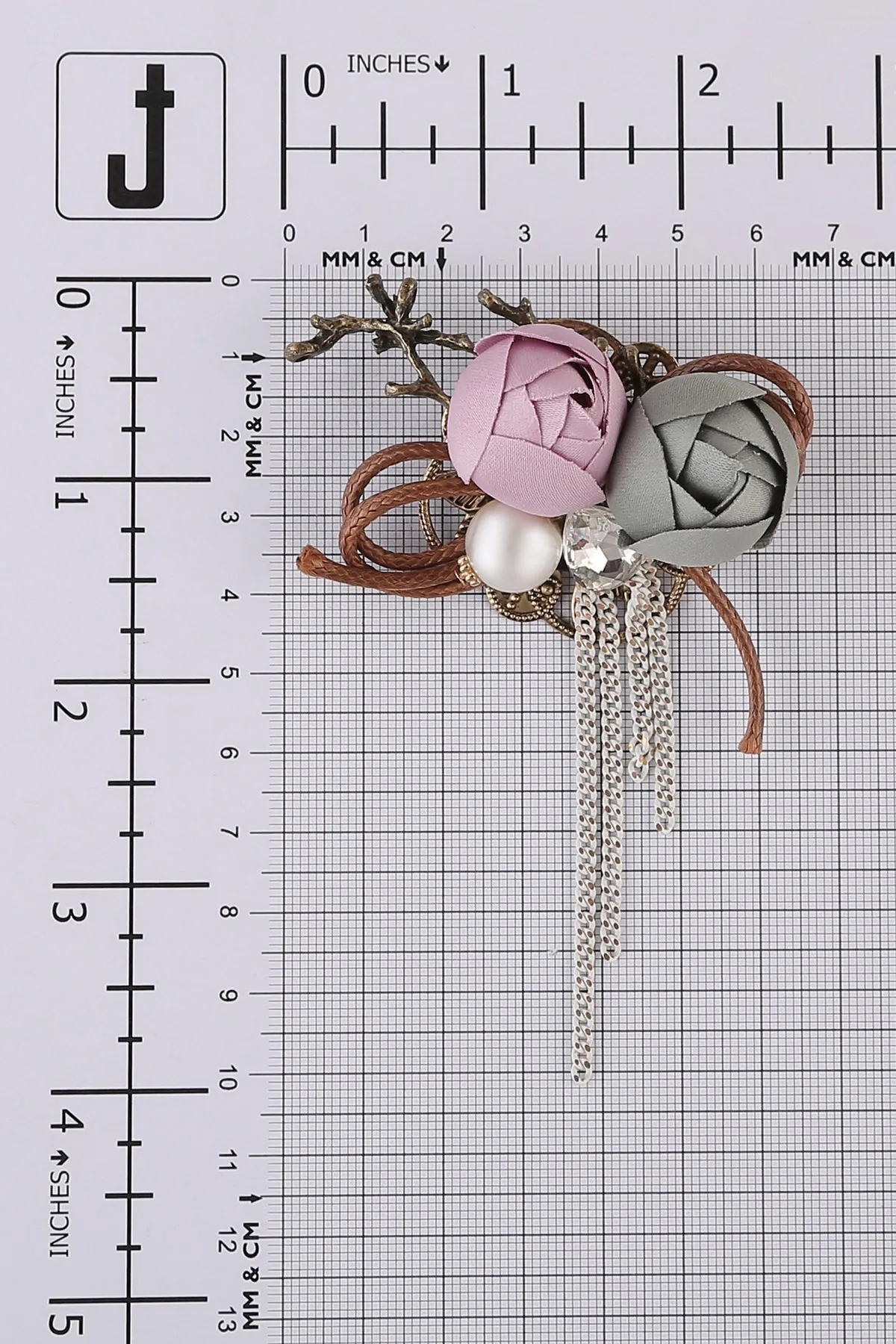 Very Charming Flower Corsage/Boutonniere Brooch Pin