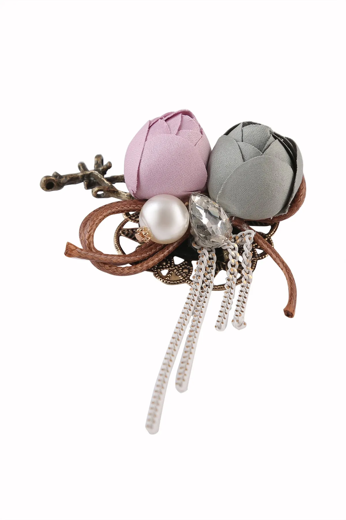 Very Charming Flower Corsage/Boutonniere Brooch Pin
