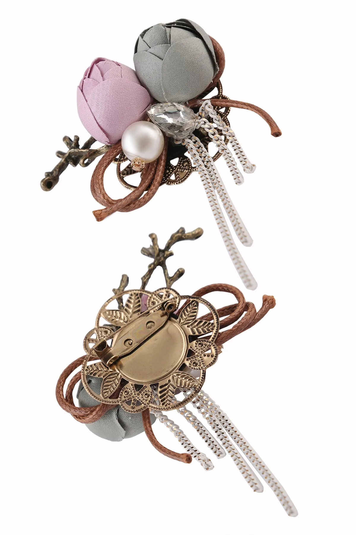 Very Charming Flower Corsage/Boutonniere Brooch Pin