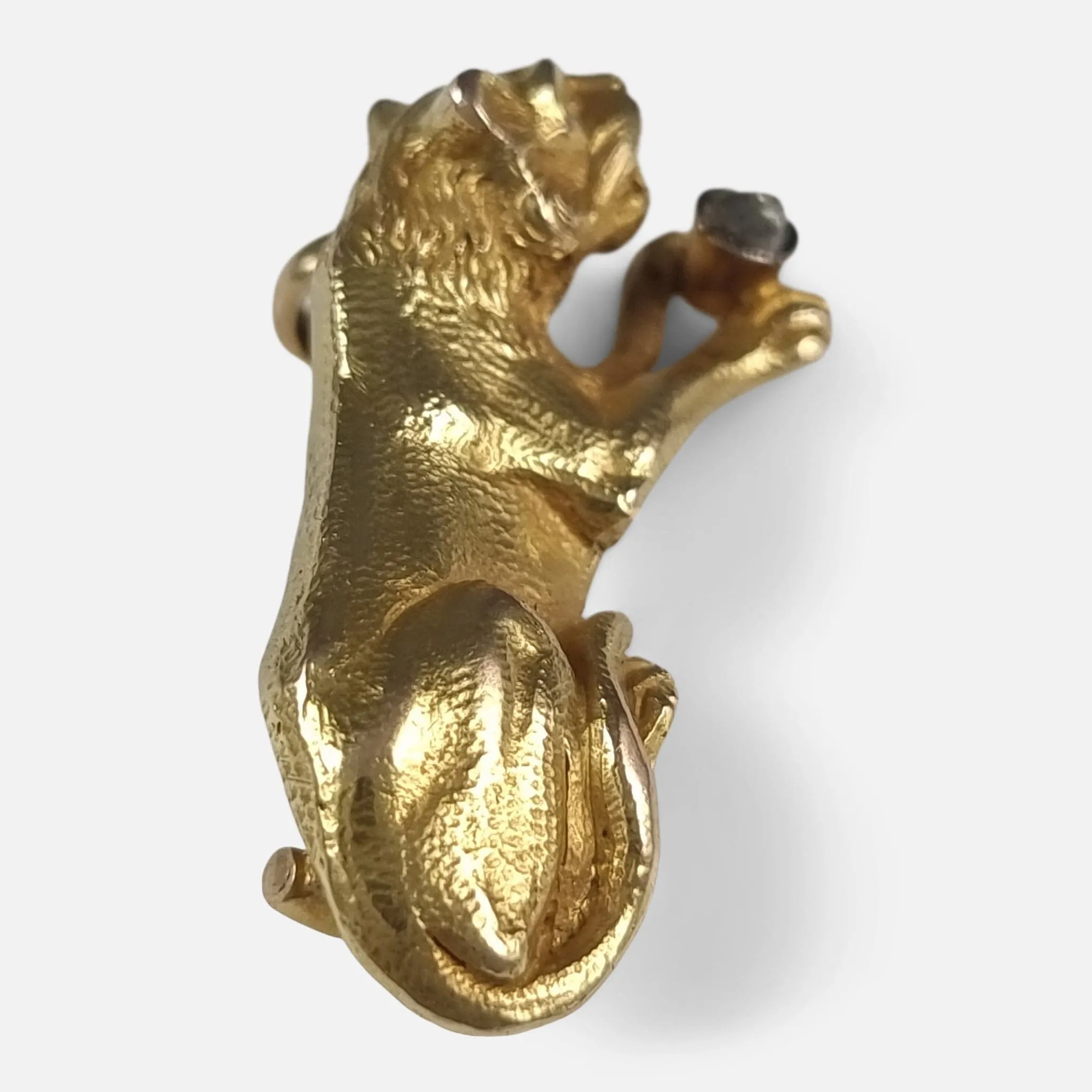 Victorian 18ct Gold Diamond Lioness Brooch