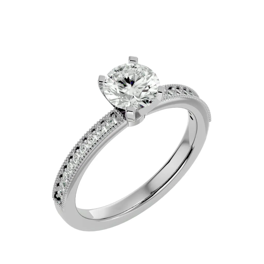 Vintage Engagement  Solitaire Diamond Ring Setting