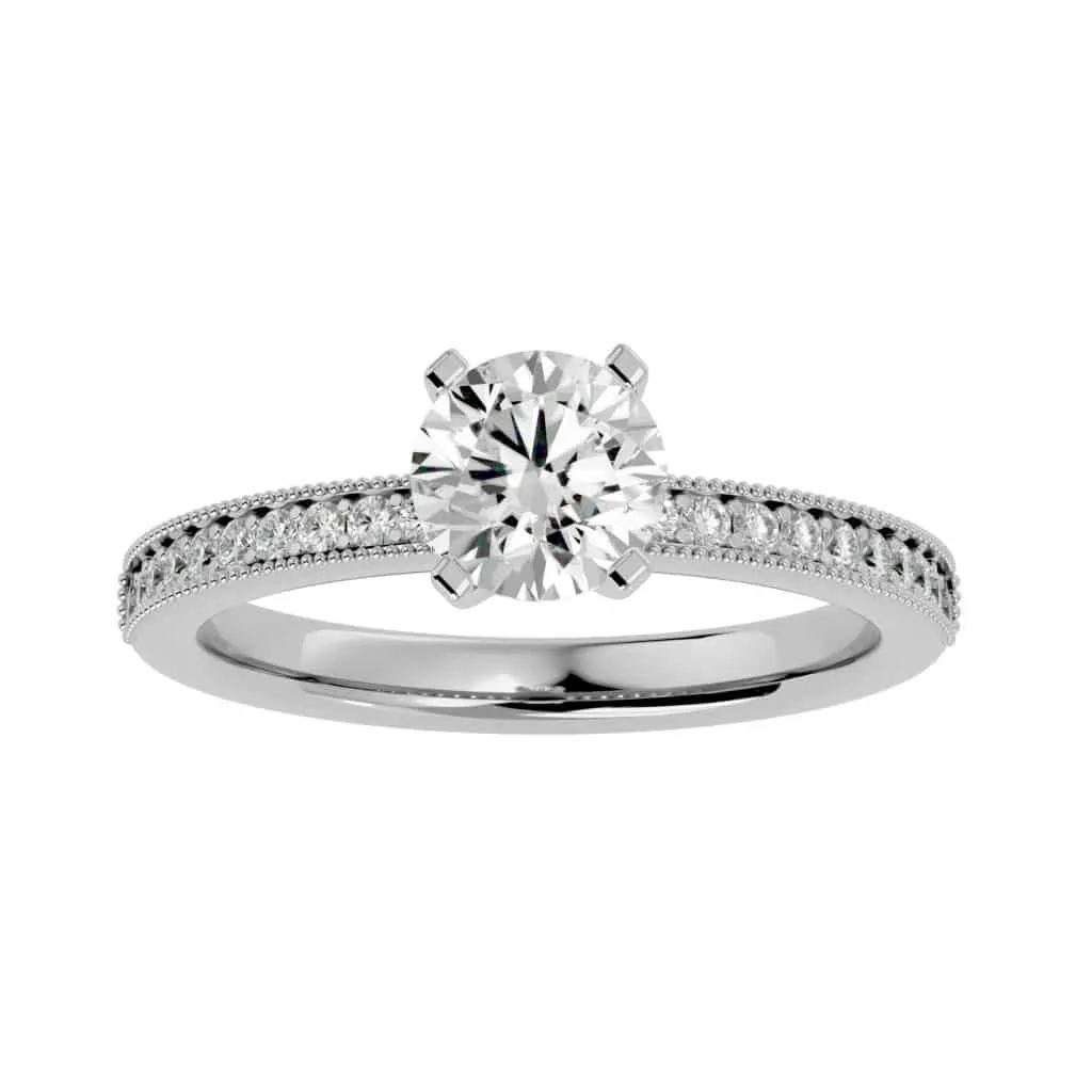 Vintage Engagement  Solitaire Diamond Ring Setting