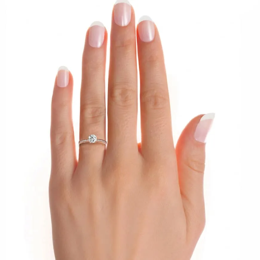 Vintage Engagement  Solitaire Diamond Ring Setting