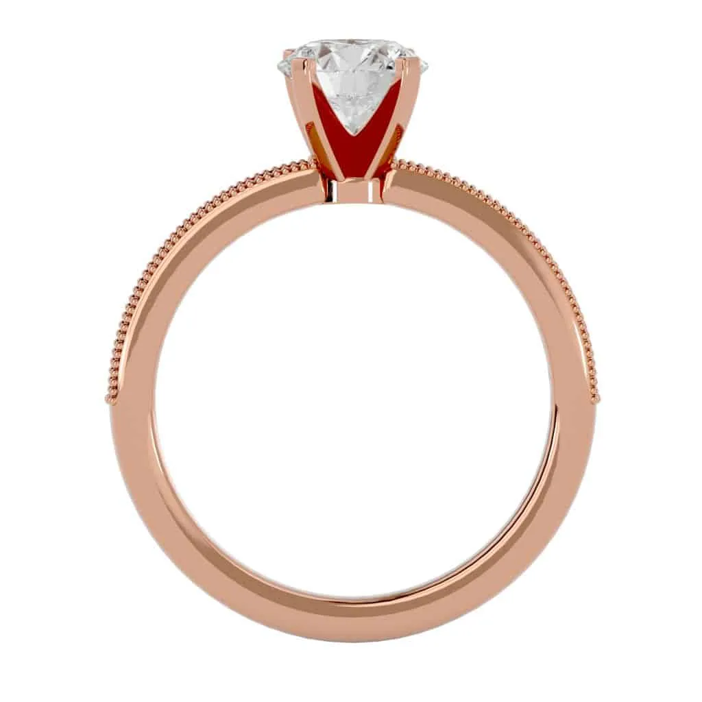 Vintage Engagement  Solitaire Diamond Ring Setting