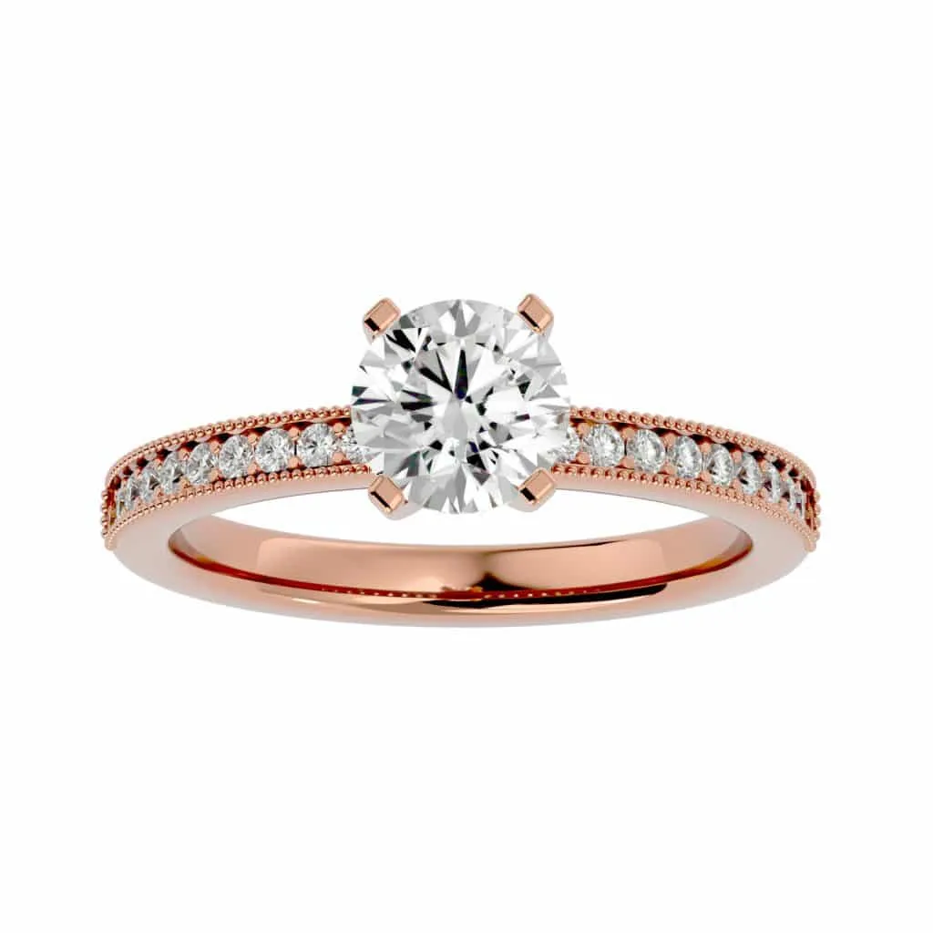Vintage Engagement  Solitaire Diamond Ring Setting