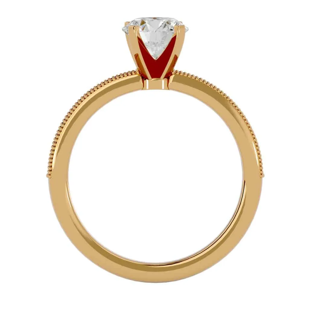 Vintage Engagement  Solitaire Diamond Ring Setting