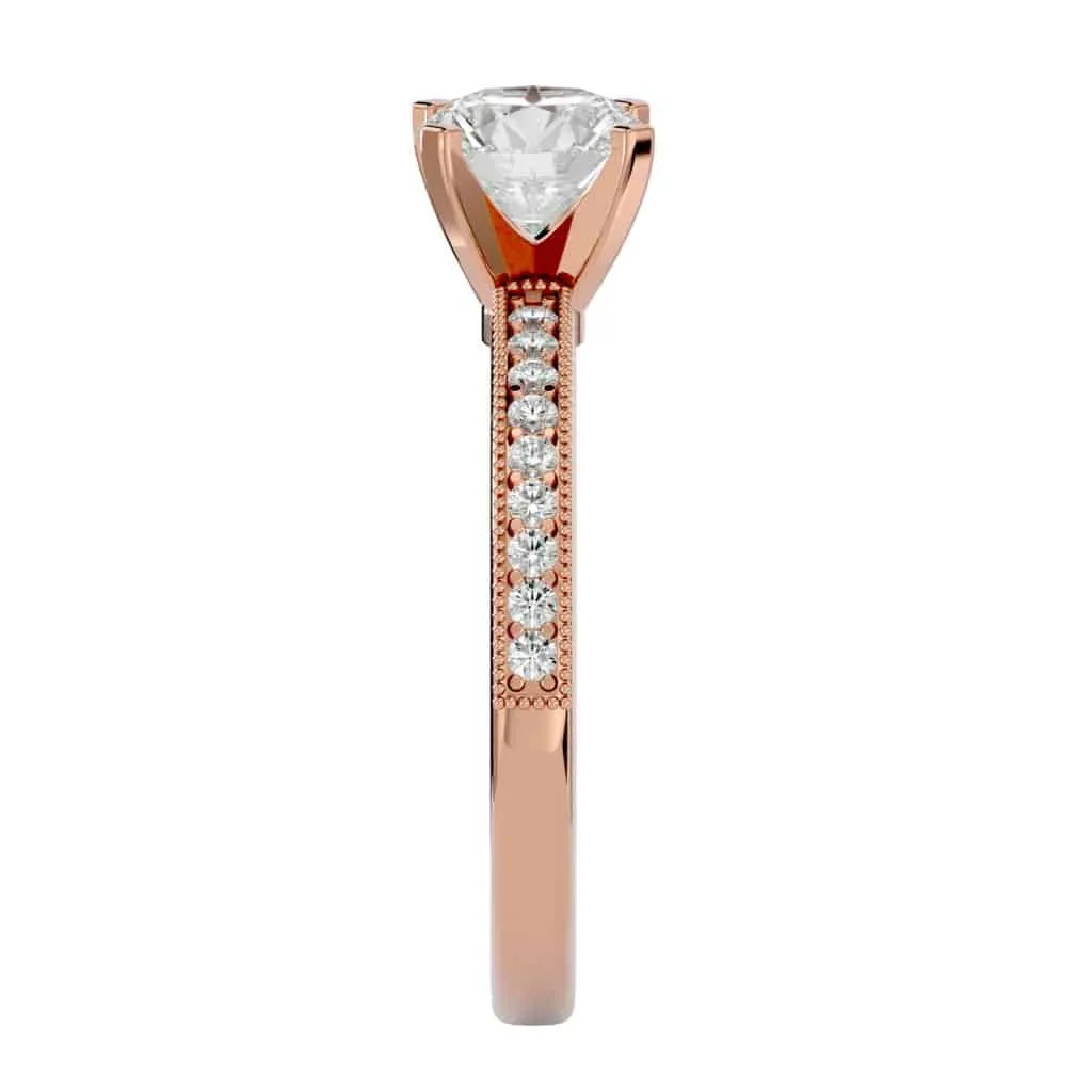 Vintage Engagement  Solitaire Diamond Ring Setting