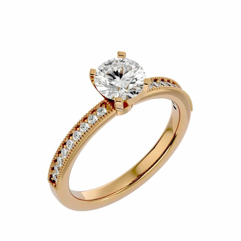Vintage Engagement  Solitaire Diamond Ring Setting