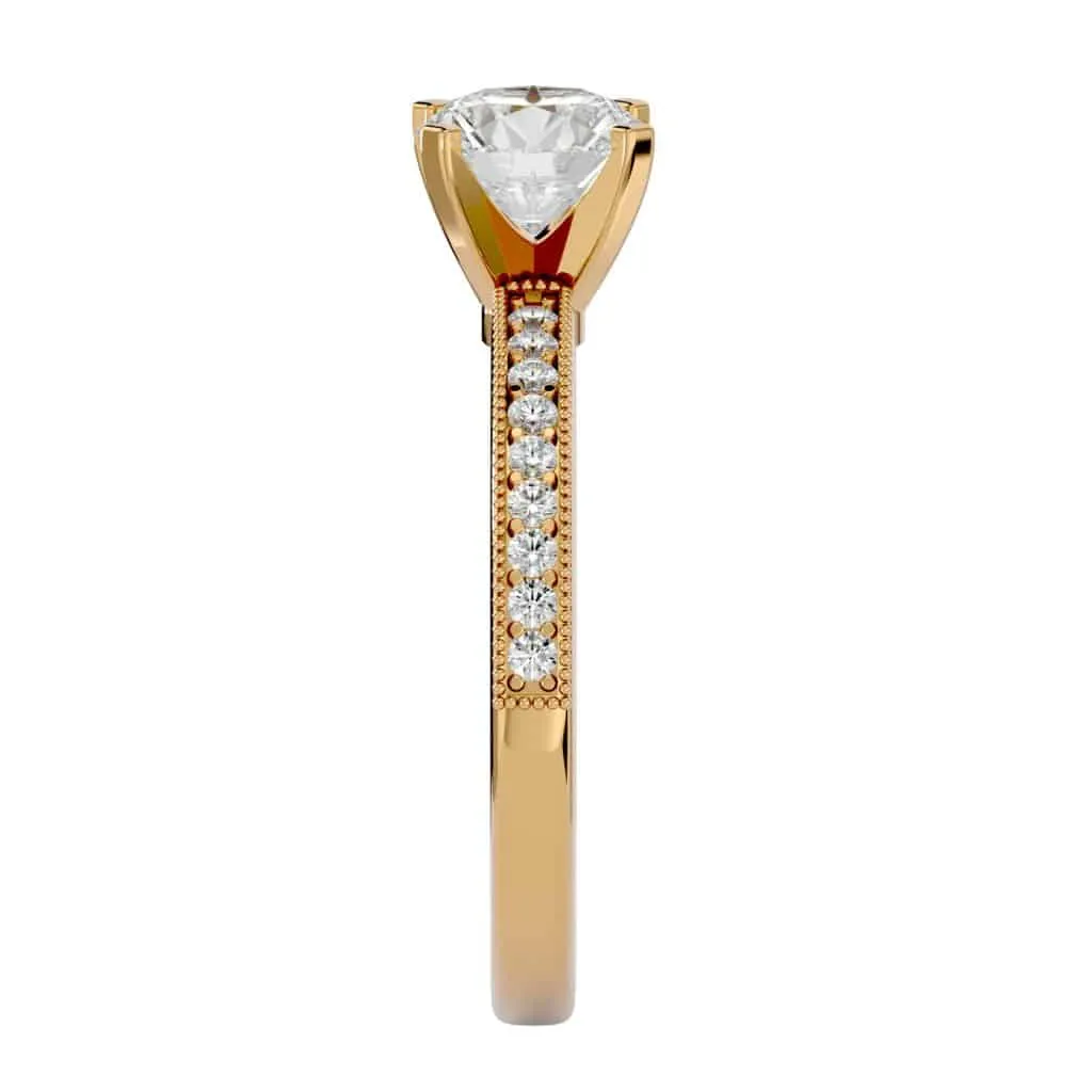 Vintage Engagement  Solitaire Diamond Ring Setting