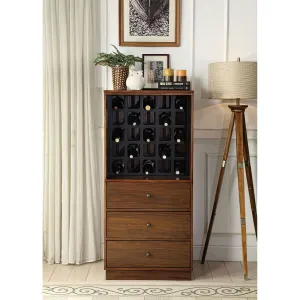 Wiesta Walnut Wine Cabinet